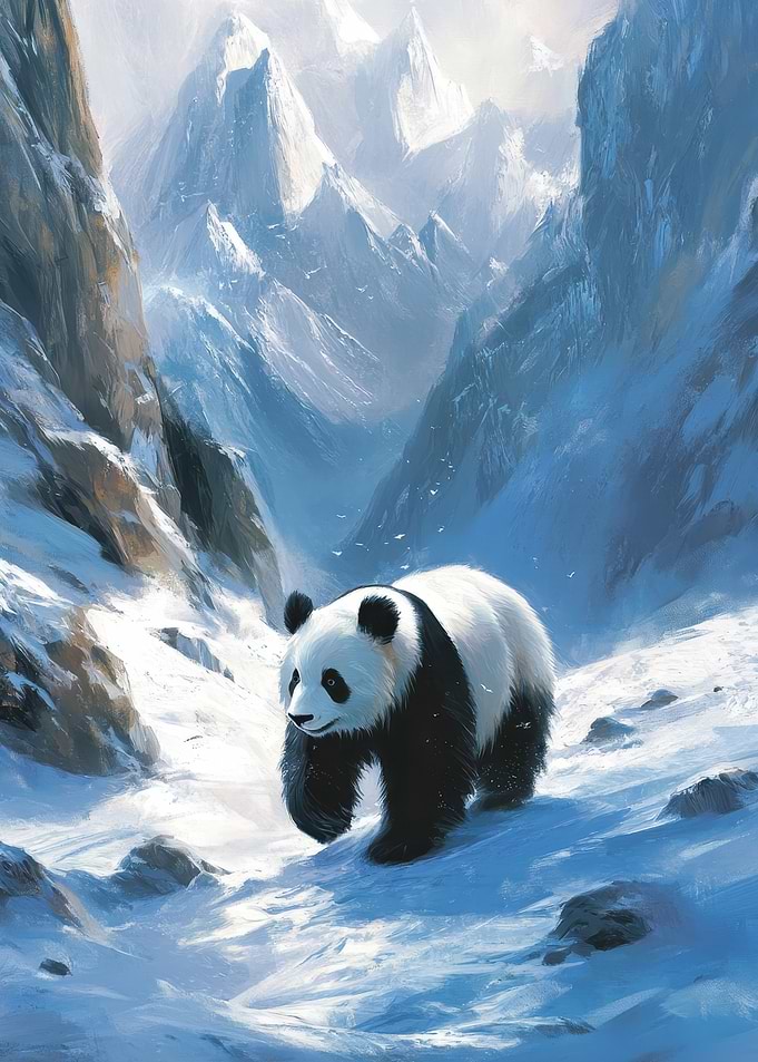 Frost Paths of Bamboo Panda