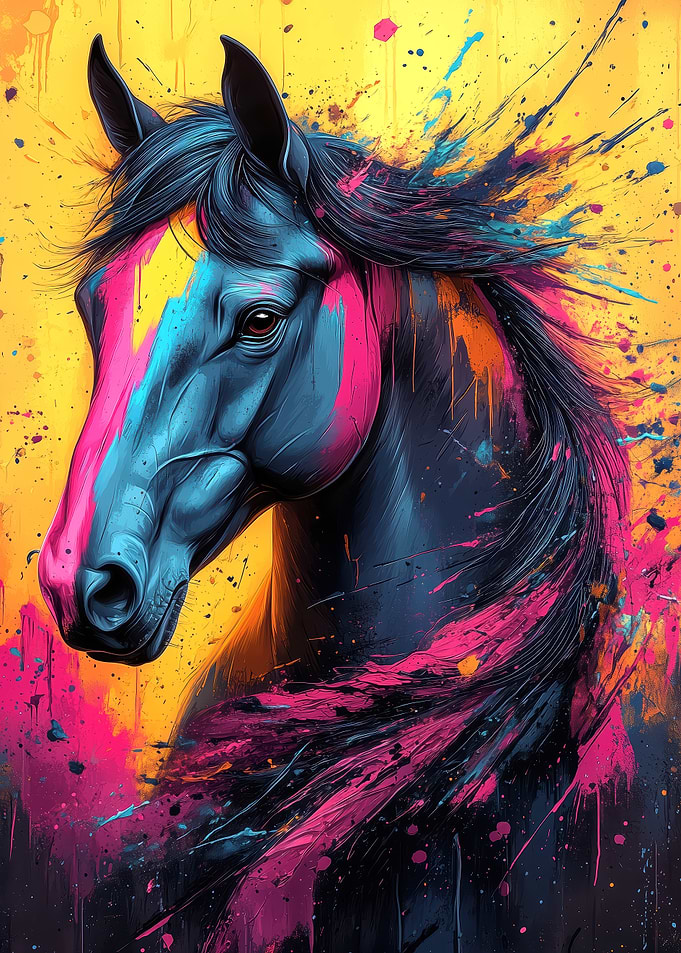 Colorful Wild Horse