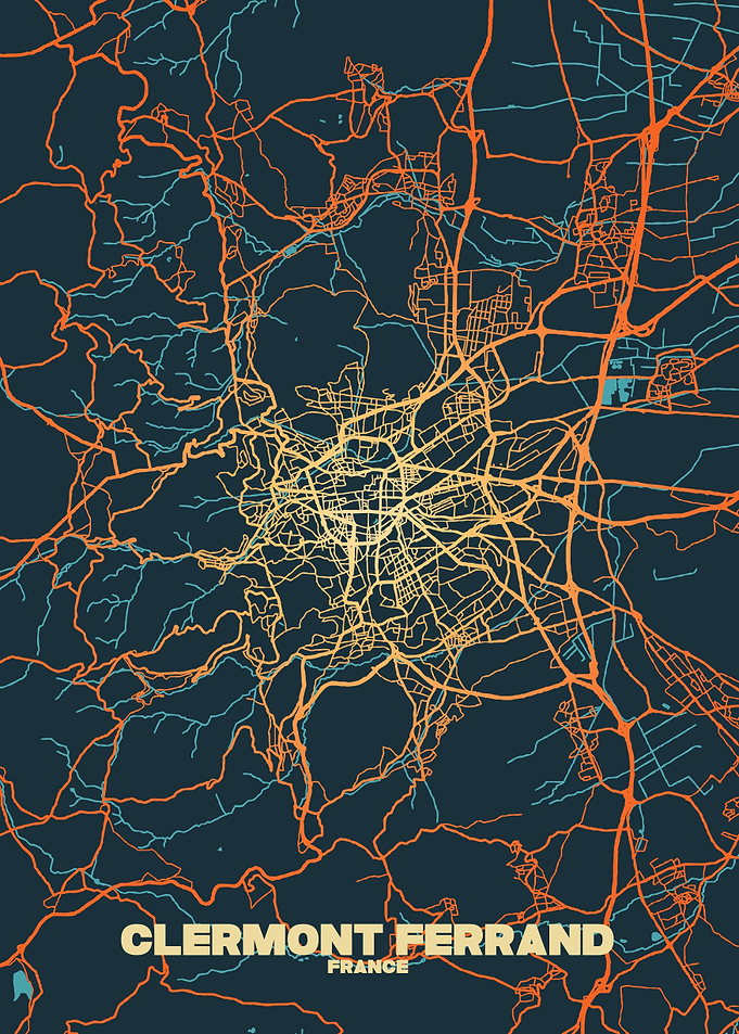 Clermont-Ferrand City Map