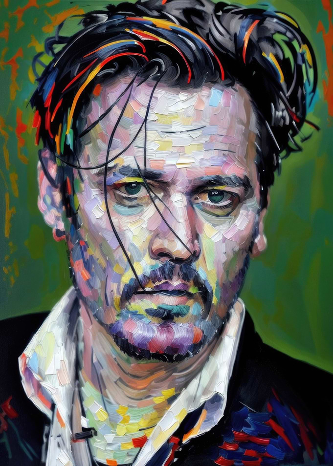 Johnny Depp - Impasto Art