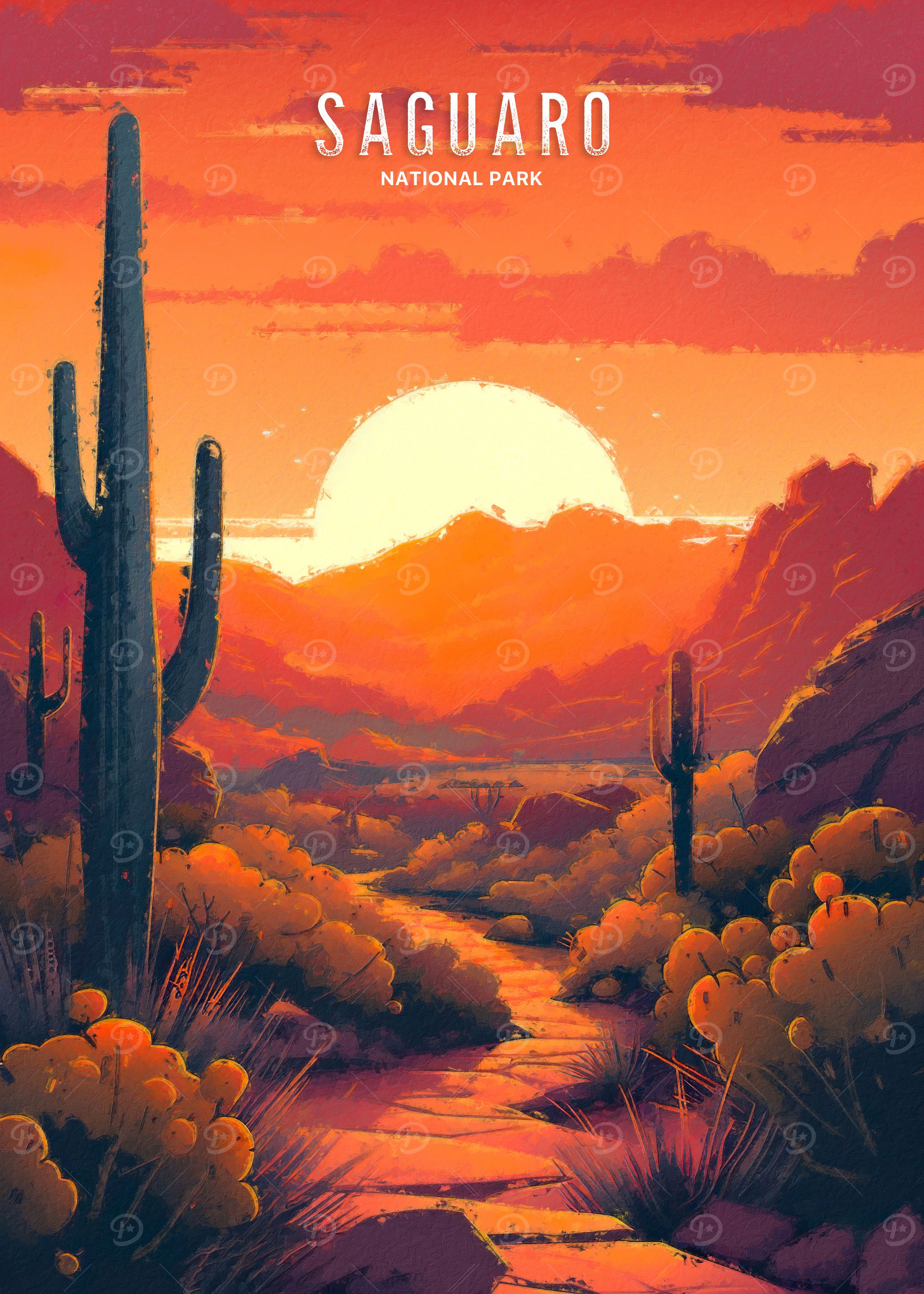 Saguaro National Park Sunset
