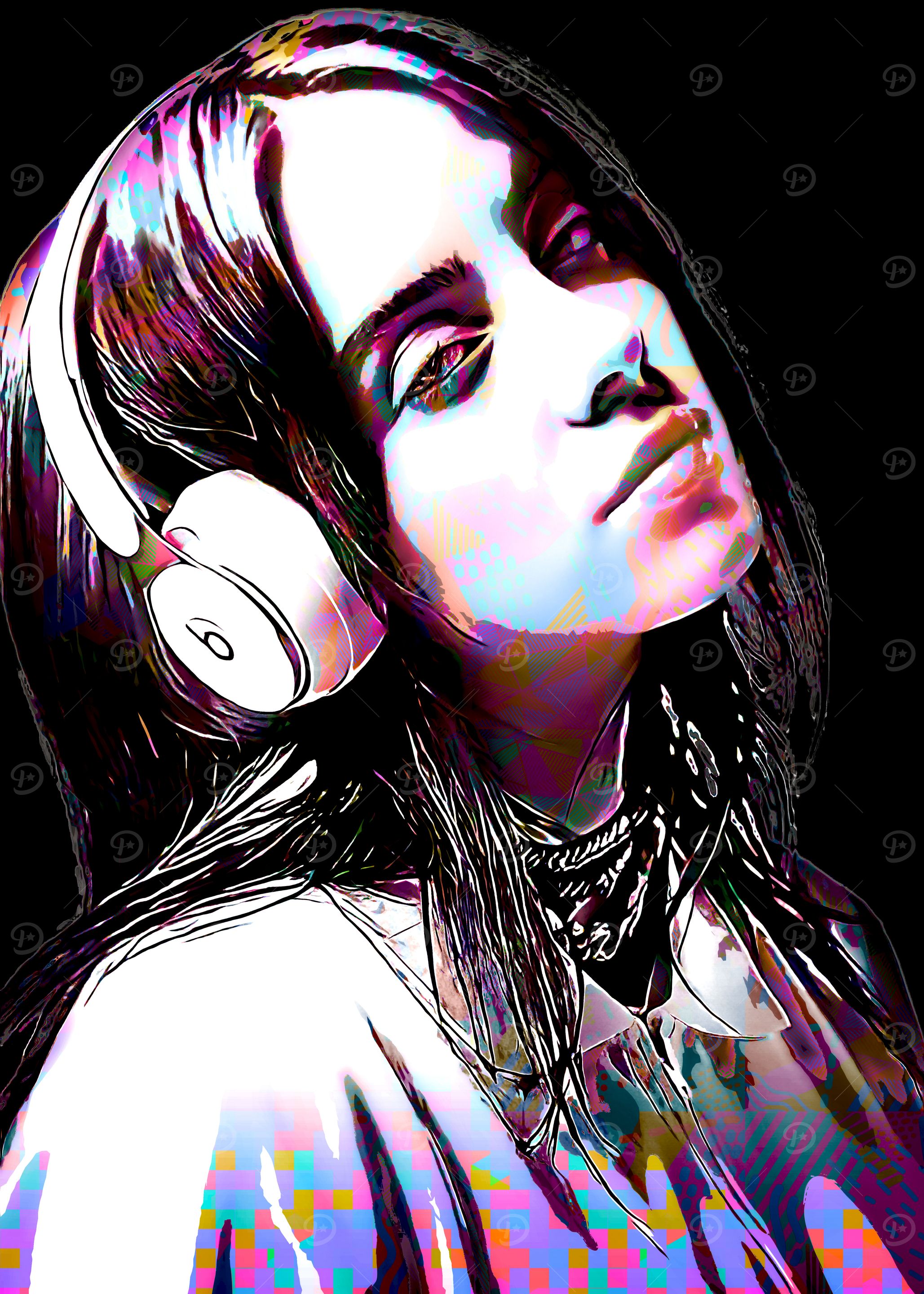 Billie Eilish Digital Art