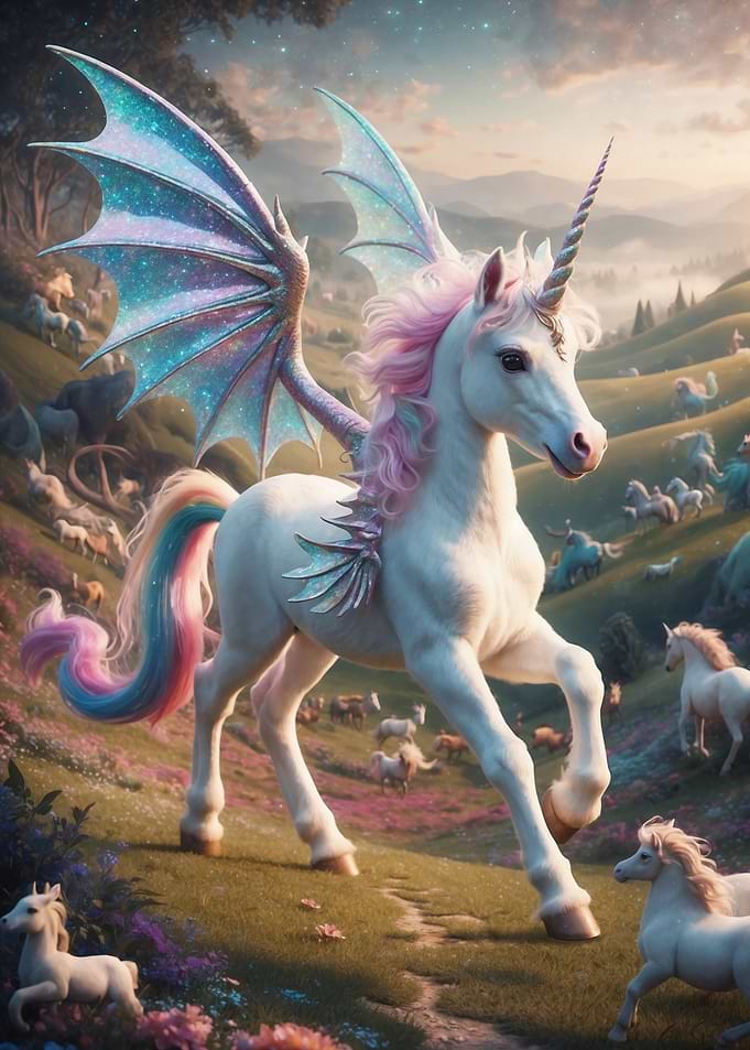 Winged Pegasus Unicorn Fantasy
