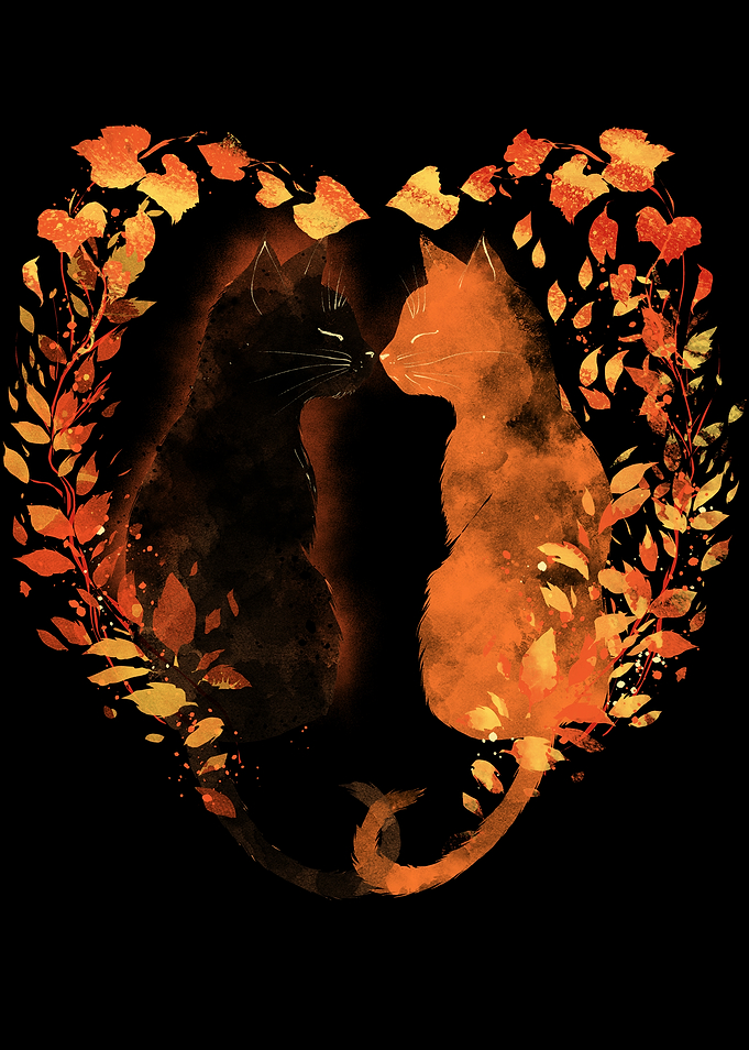 2 cats in love