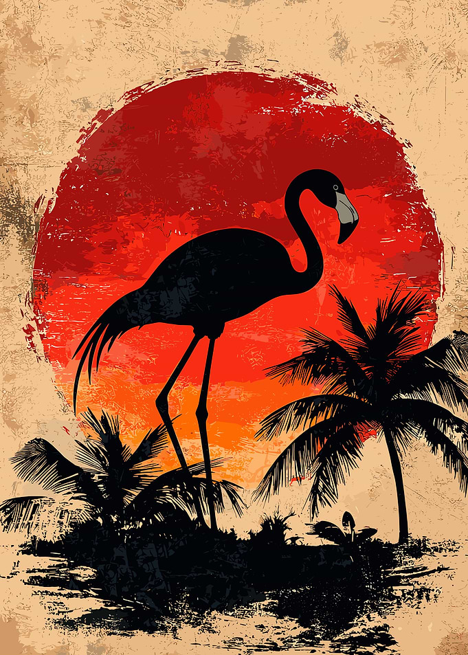 Flamingo Sunset