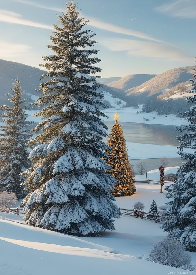 Snowy Christmas Tree