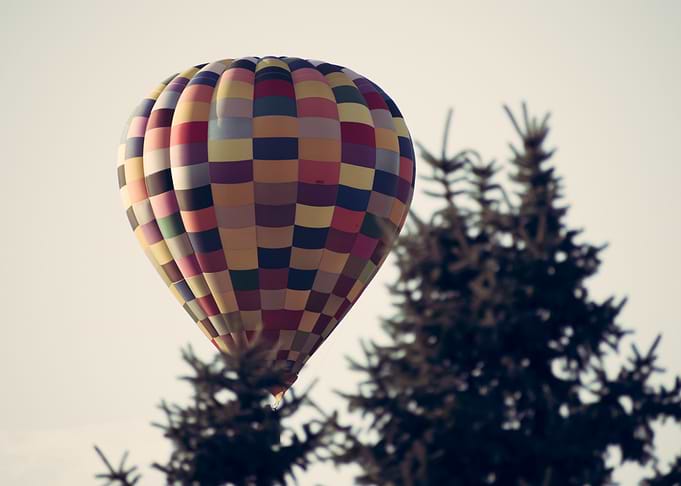 Hot Air Balloon Soaring