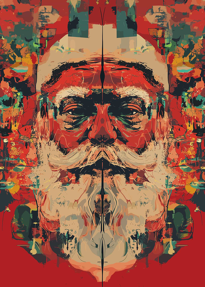 Abstract Santa Claus