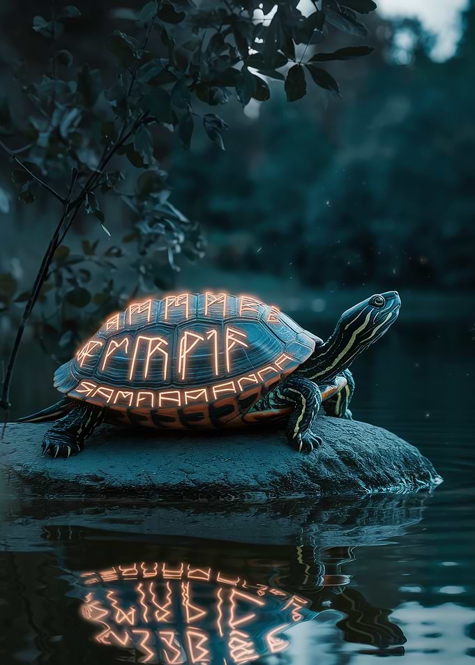 Turtle with Runes