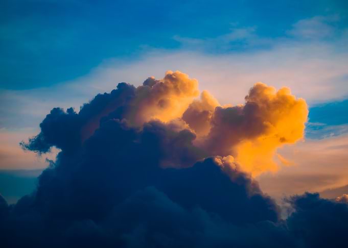 Golden Sunset Clouds
