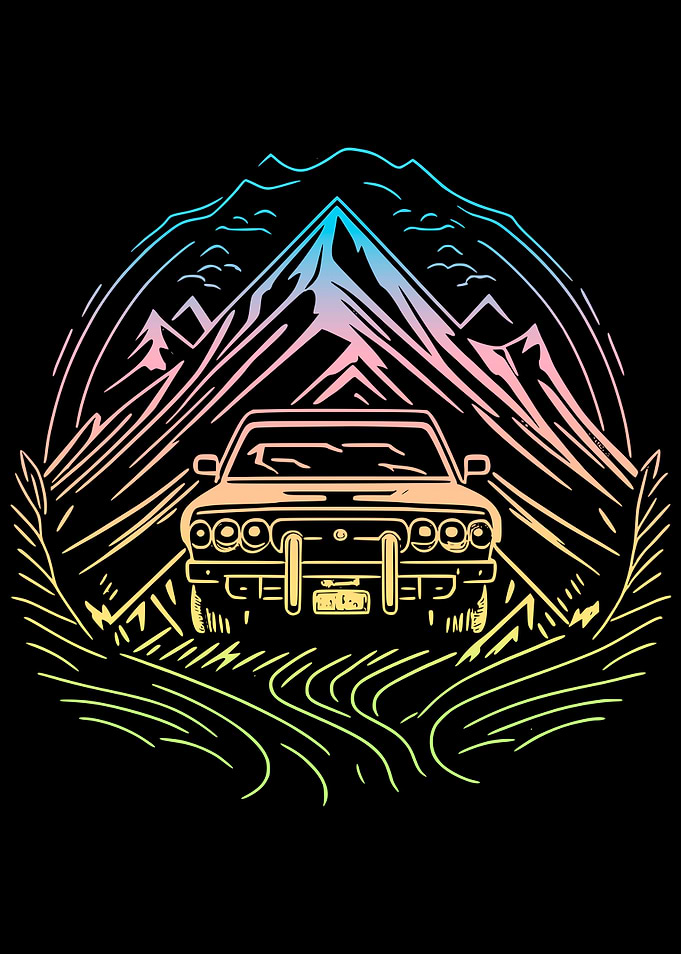Car in Mountains