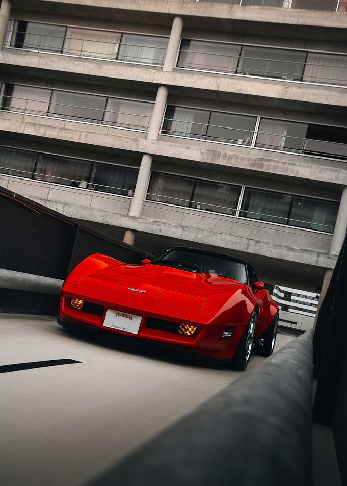 Red C3 Corvette