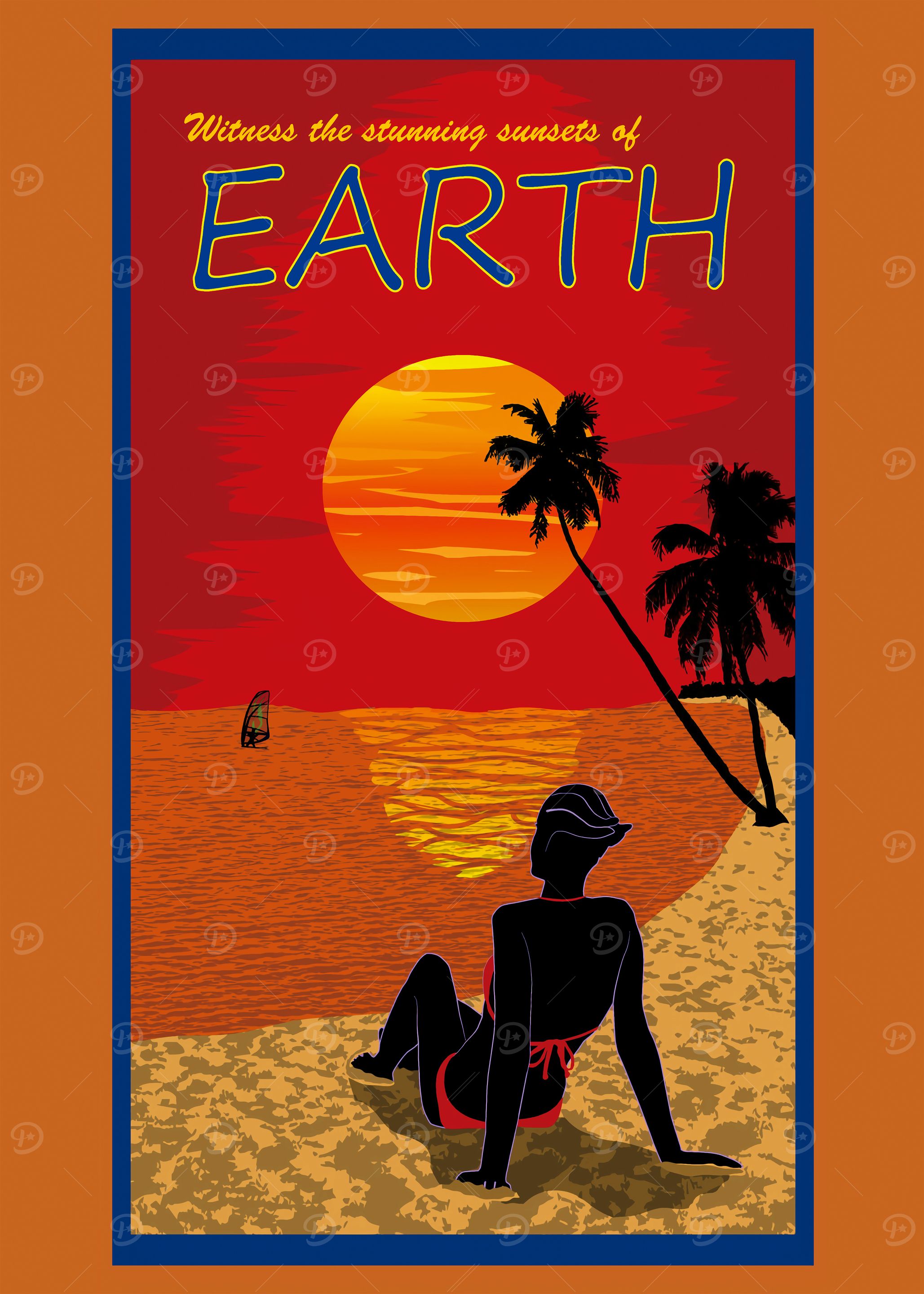 Sunset Beach Poster