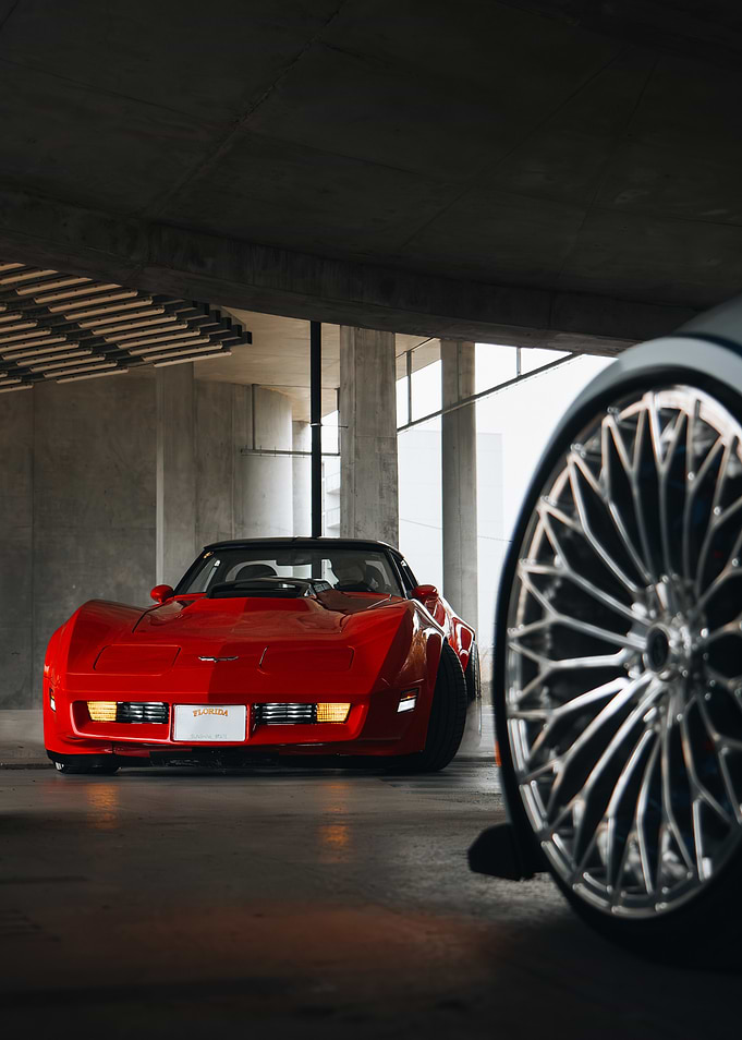 Classic Red Corvette