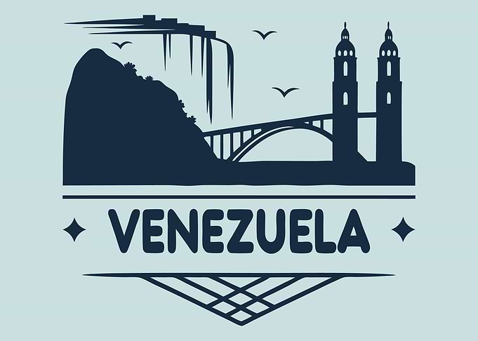 Venezuela Landmark Silhouette