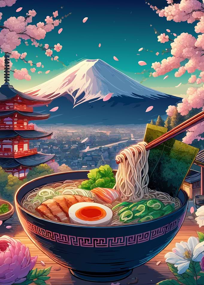 Japanese Anime Ramen Fuji