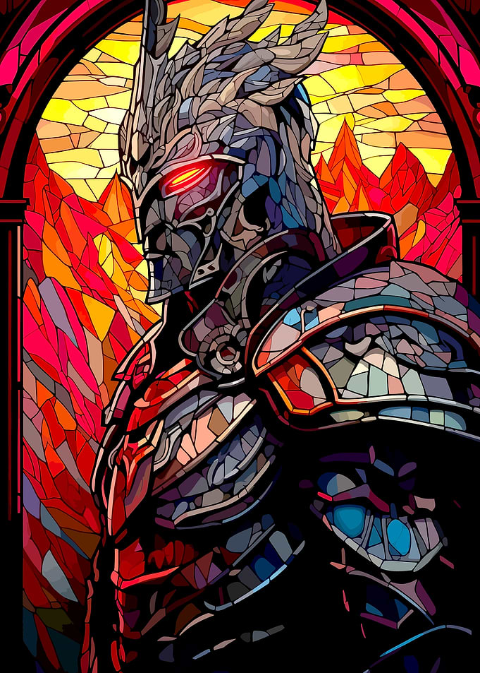 Stained Glass Knight