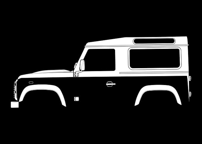 Defender 90 Silhouette