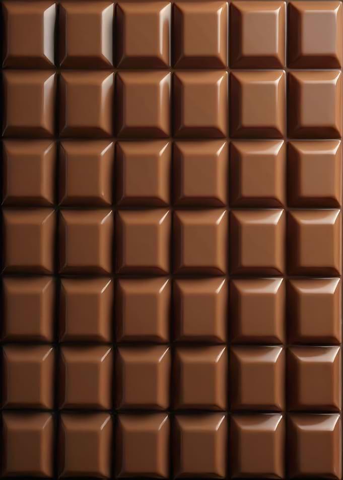 Chocolate tablet overhead compact