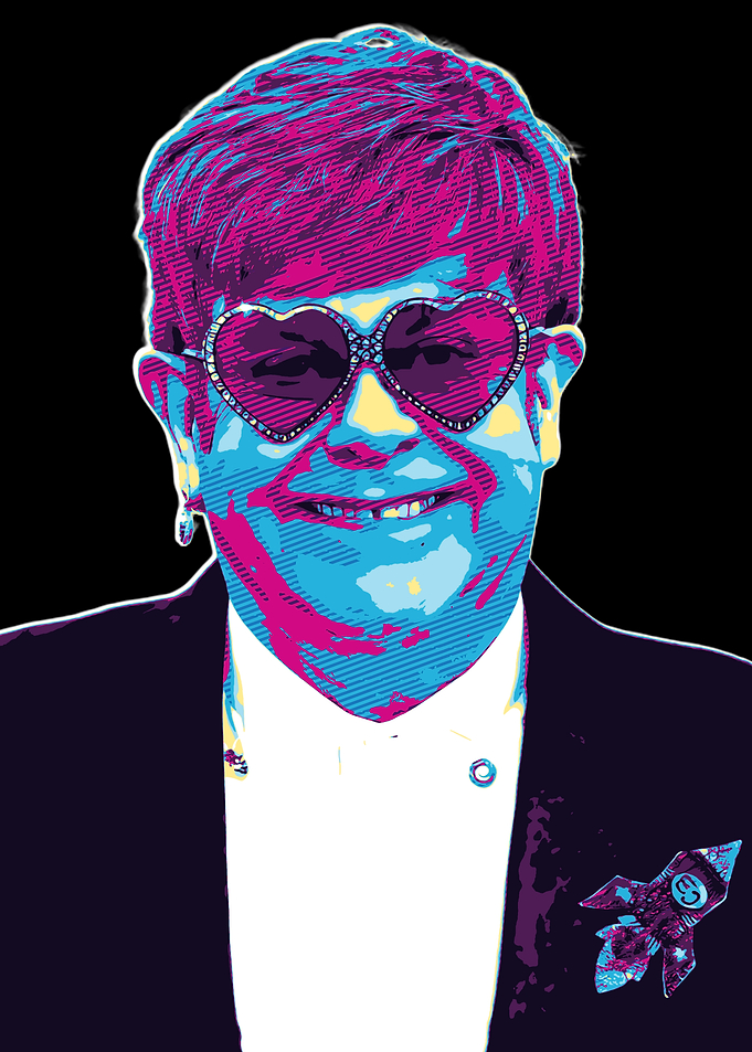 Elton John Pop Art Portrait