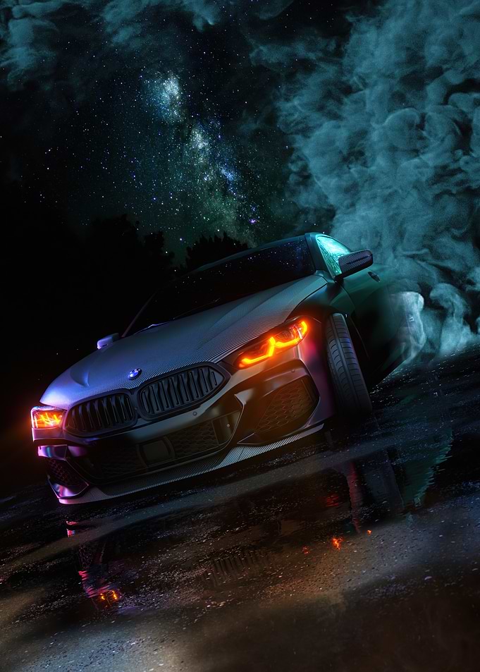 BMW 8 Series Night Drive