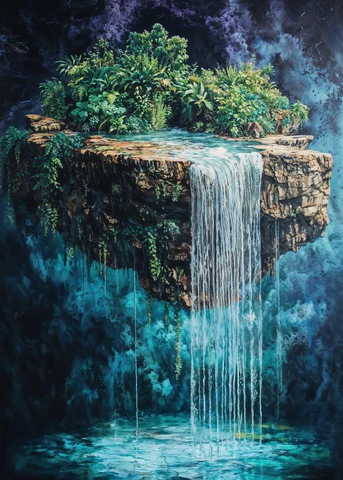 Floating Waterfall Oasis