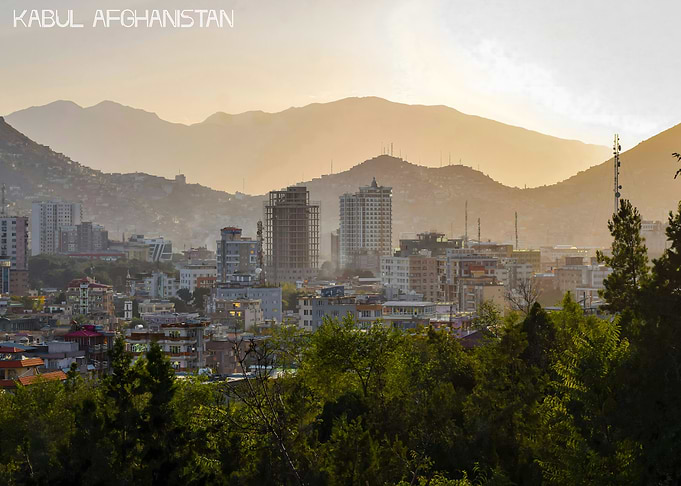 Kabul Cityscape at Sunset