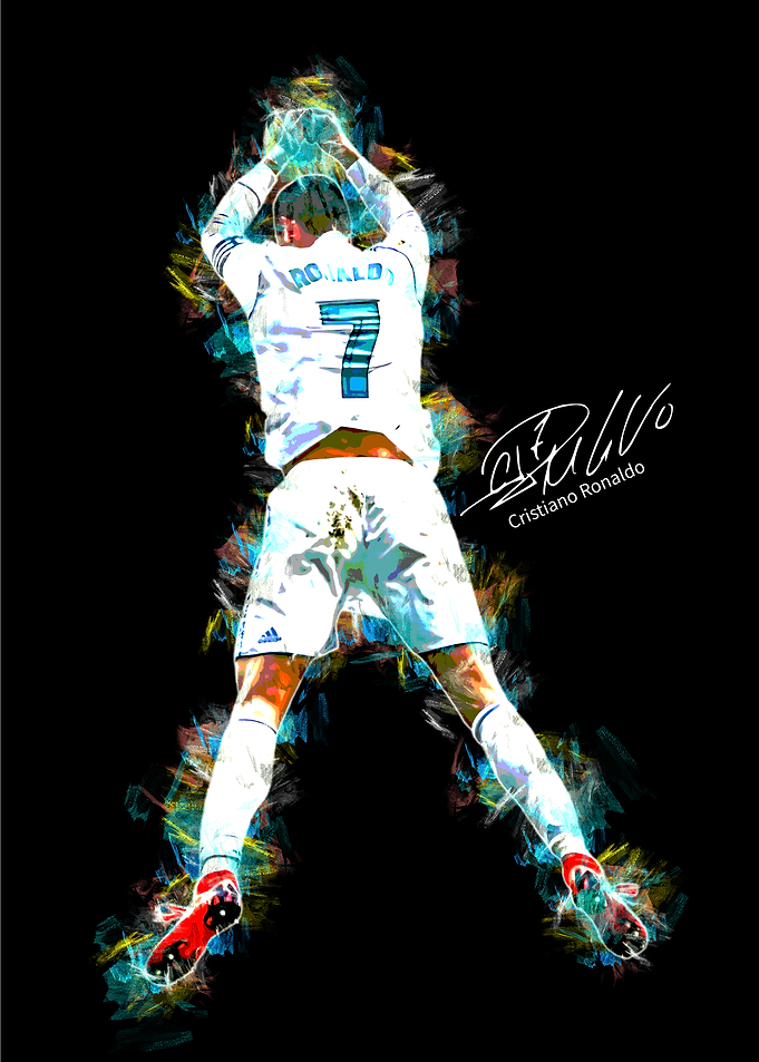 Cristiano Ronaldo Soccer Art