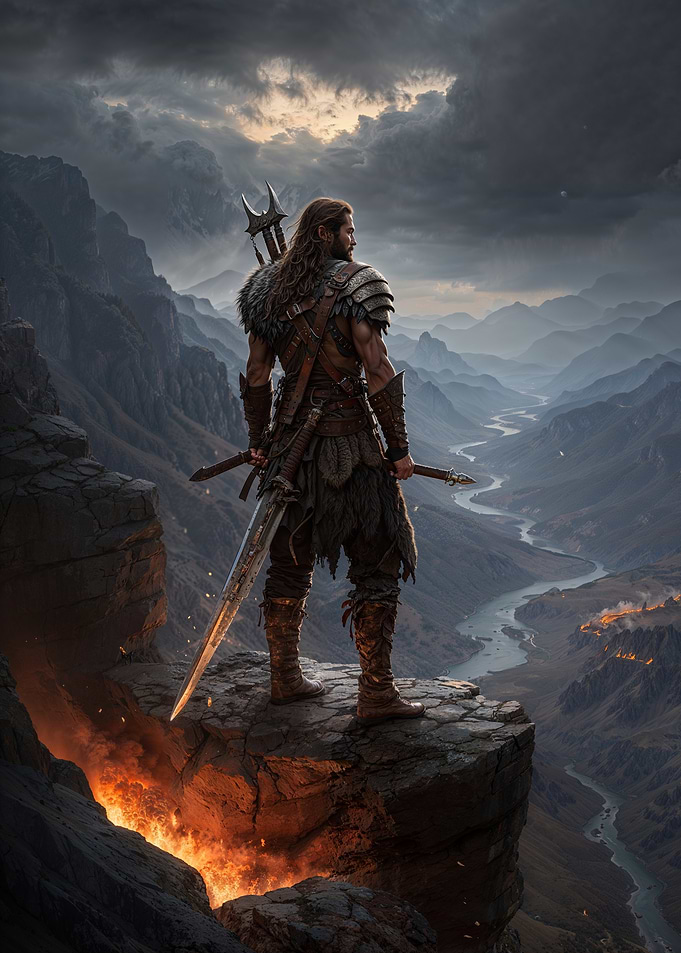 Warrior on Mountaintop
