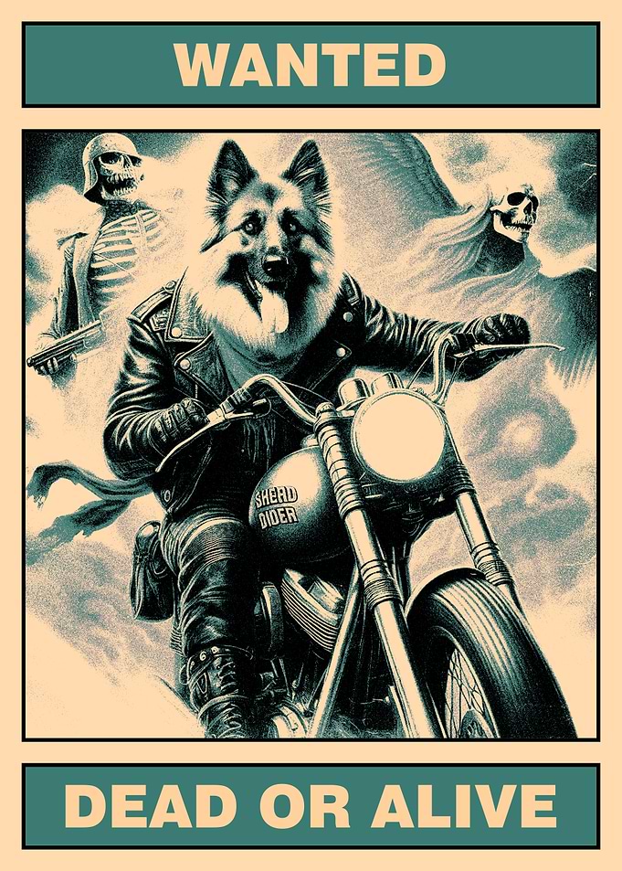 German Dog Shepherd Rider