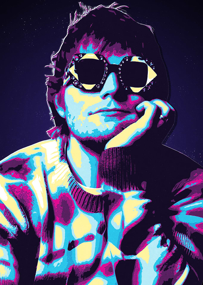 ed sheeran retro poster