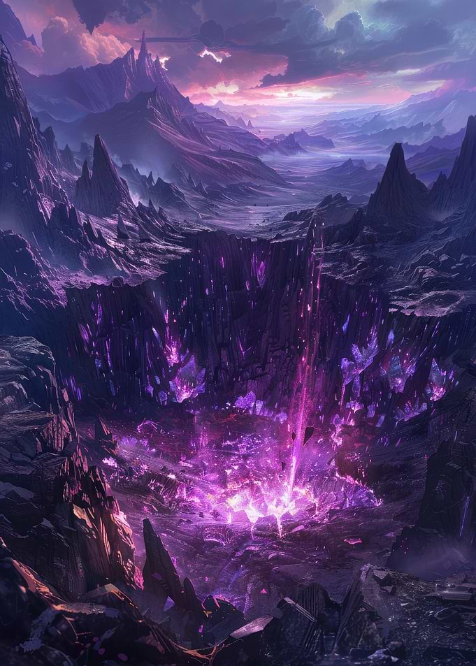 Purple Crystal Explosion