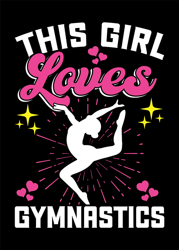 Gymnastics Girl Graphic Poster