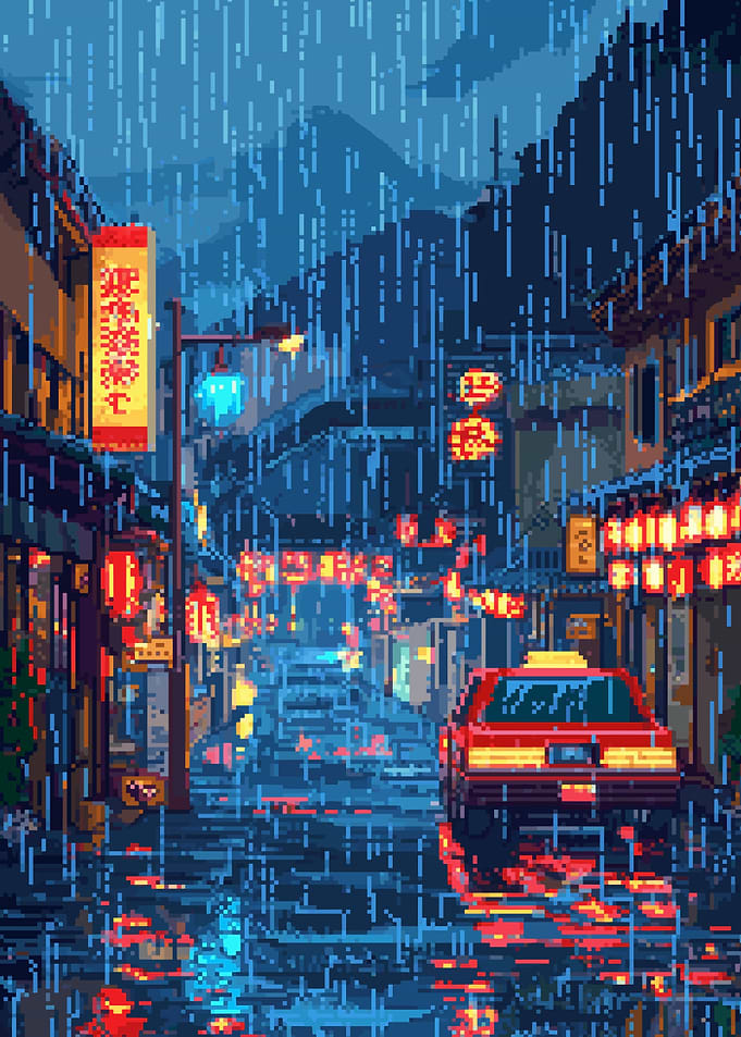 Rainy Night in Japan