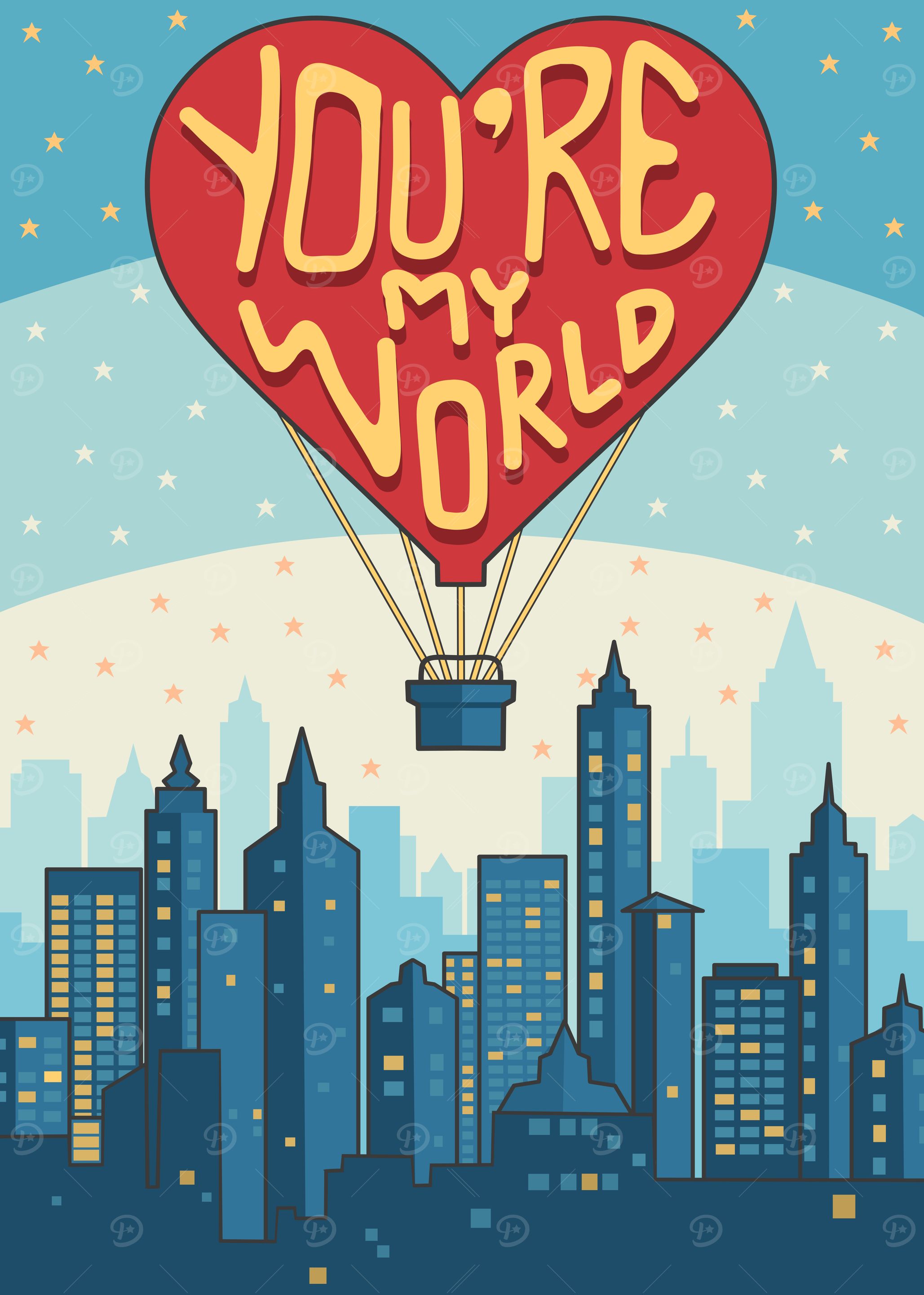 You're My World Hot Air Balloon