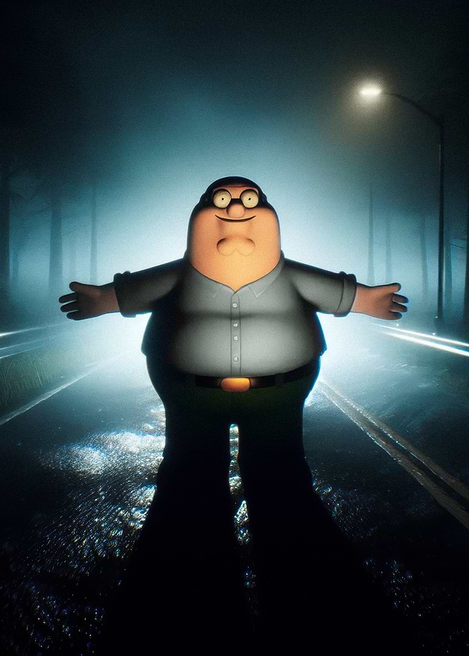Peter Griffin in the Fog