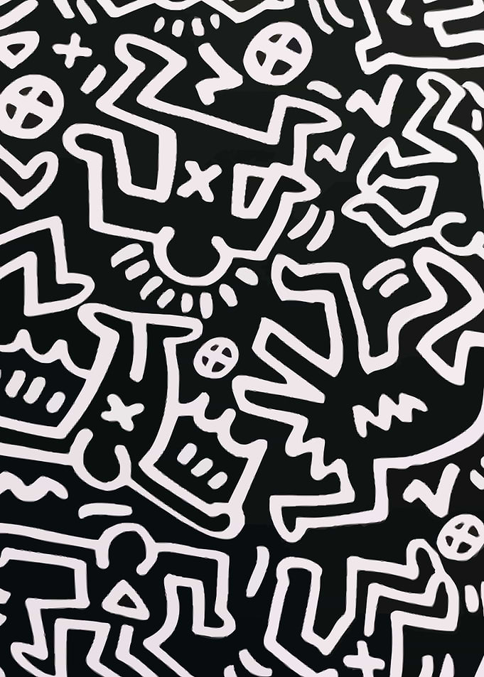 Black and White Doodle Art