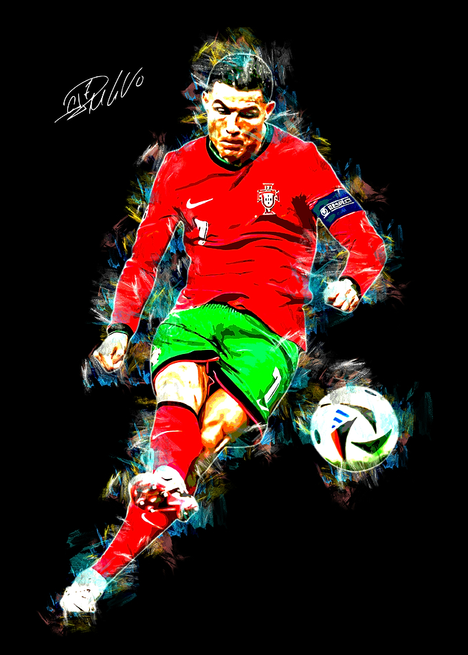 Cristiano Ronaldo Soccer Art