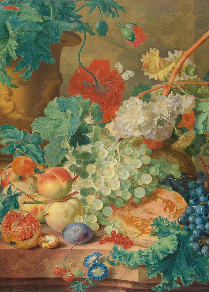 Still Life with Fruit and Flowers