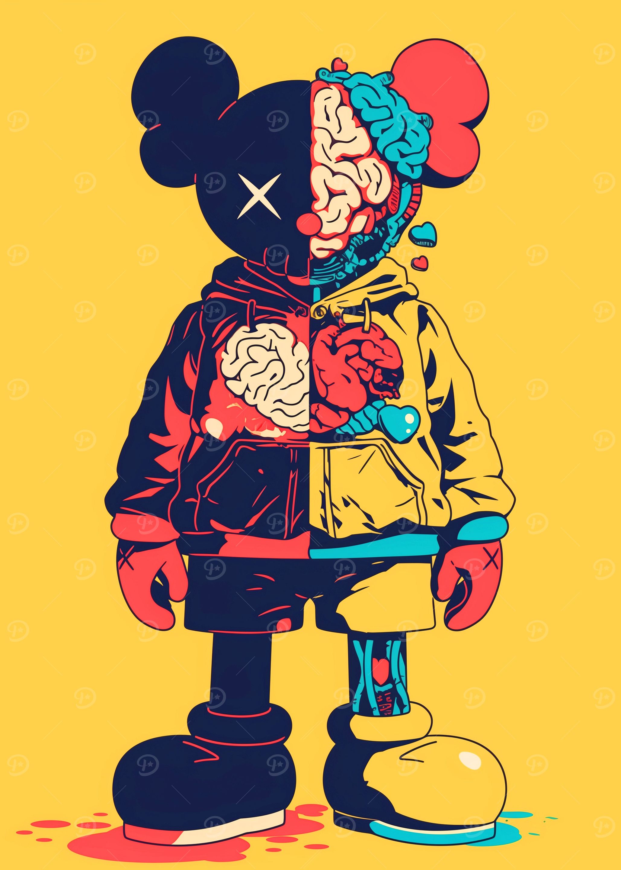 Anatomical Cartoon Figure