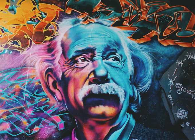 Graffiti Portrait of Einstein