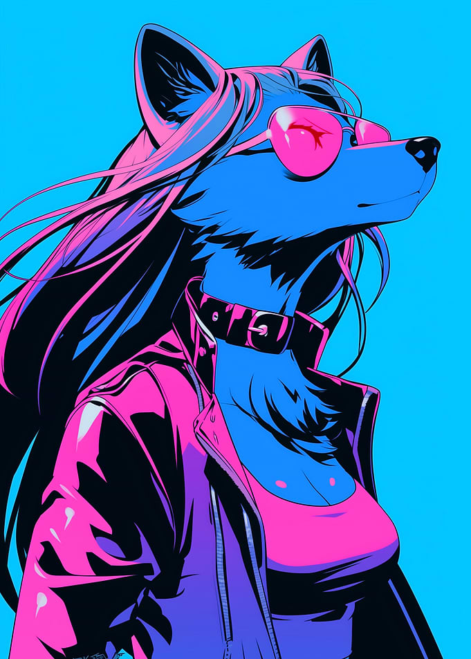 Cyberpunk Fox Girl