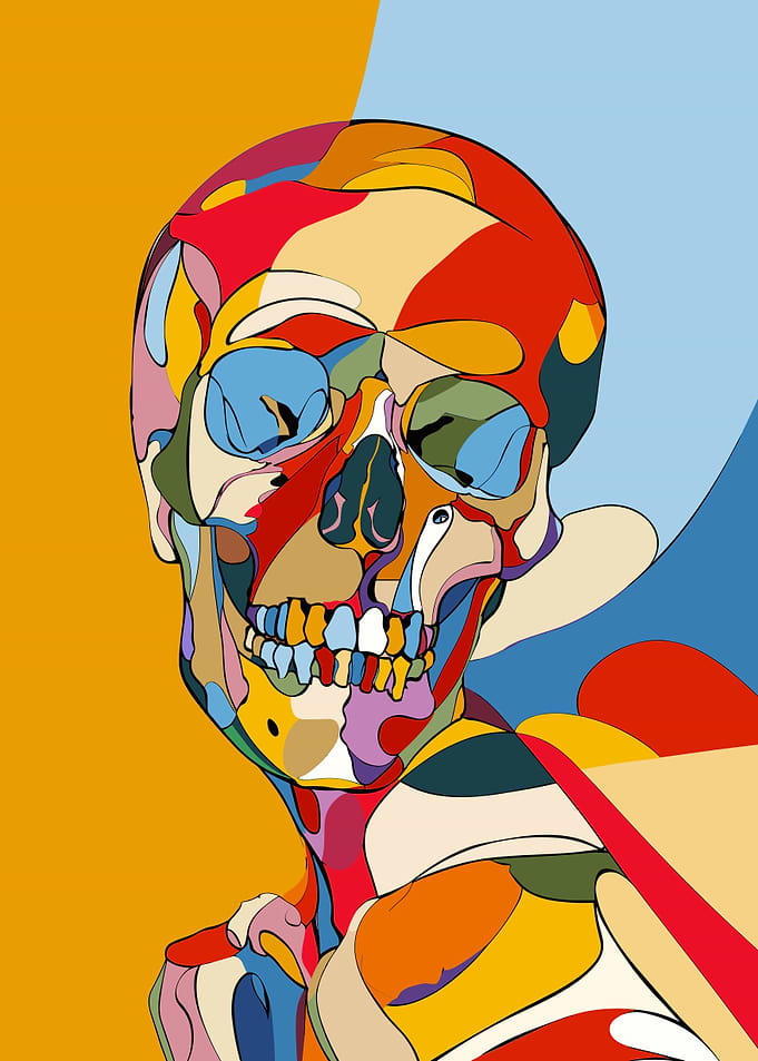 You Talkin to Me Skull Art