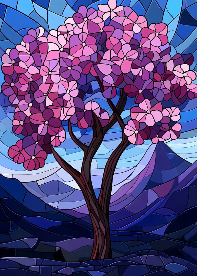 Stained Glass Tree