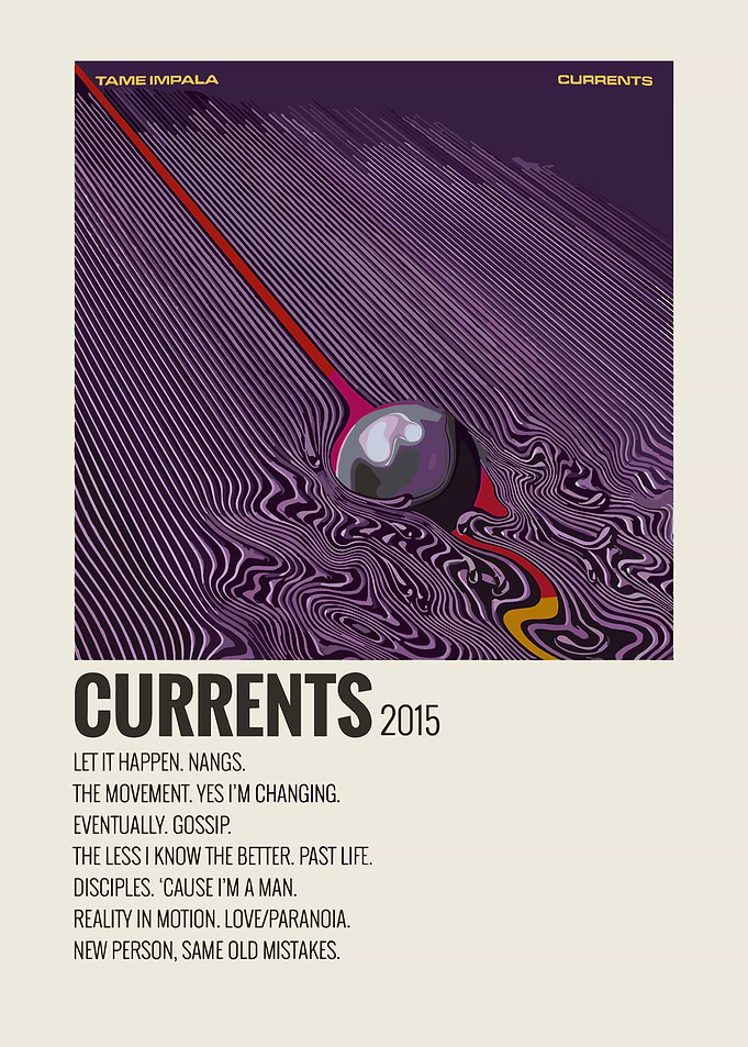Tame Impala Currents Album Cover