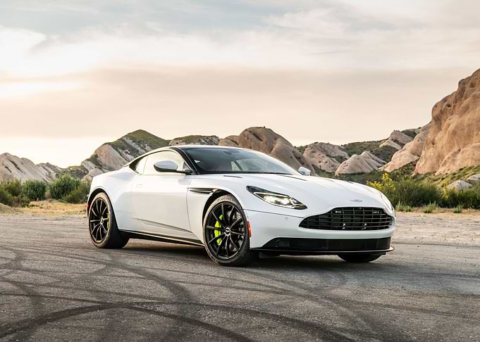 White Aston Martin