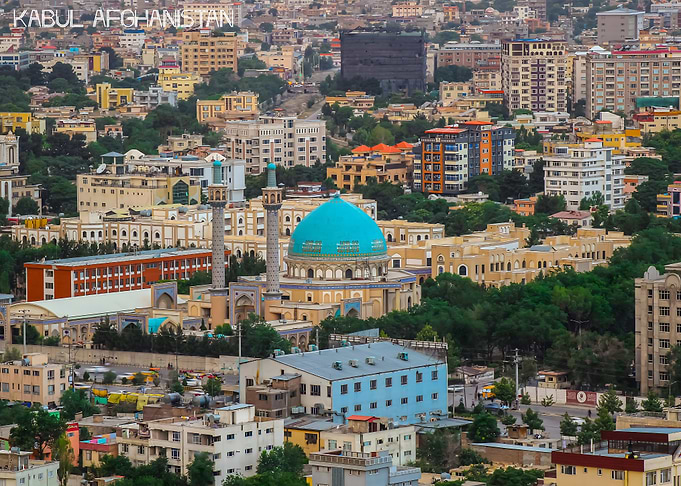 Kabul Mosque Aerial View