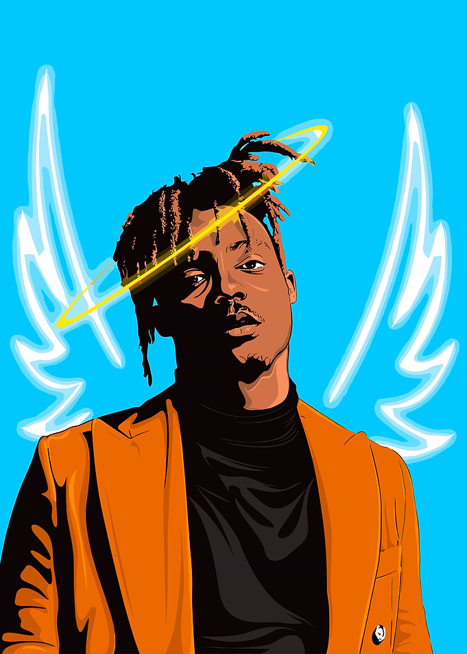 Juice Wrld Angel Illustration