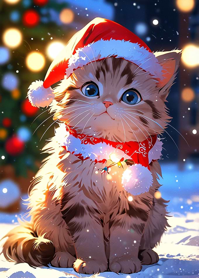 Christmas Kitten