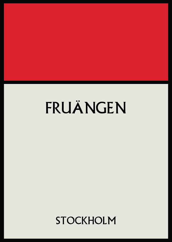 Fruängen Stockholm Poster